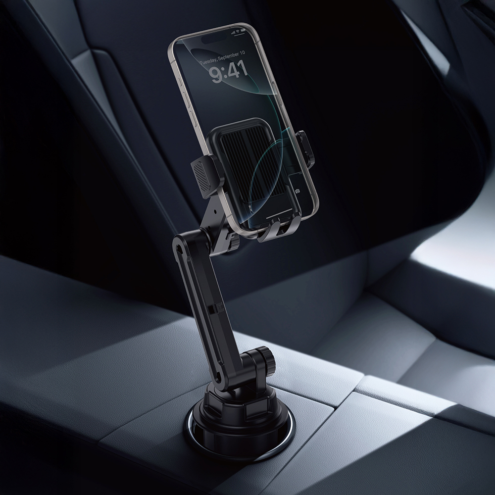 Wiwu Wi-CH059 Gentleman 360 Derece Dönebilen Teleskopik Açılı Bardaklık Tasarım Araç Telefon Tutucu - 6