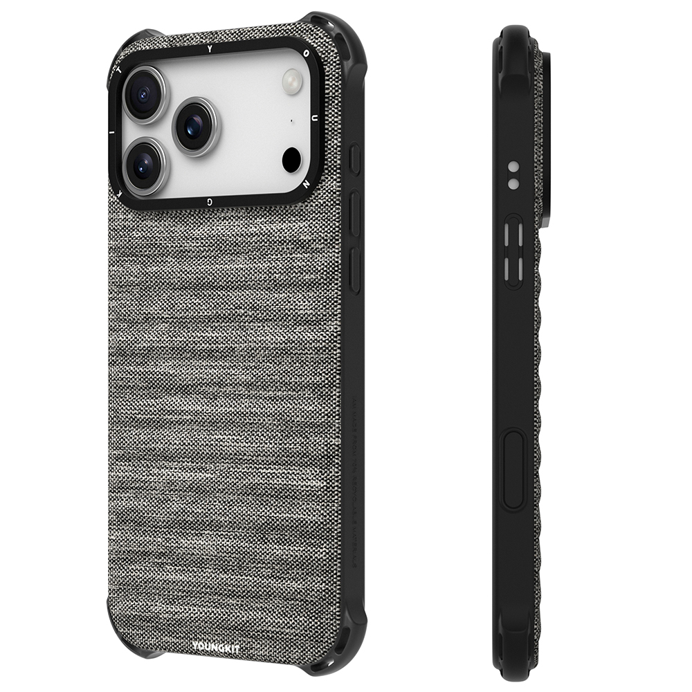 Apple iPhone 17 Pro Max Uyumlu Kılıf M-safe Şarj Özellikli Youngkit Canvas Serisi Kapak - 1