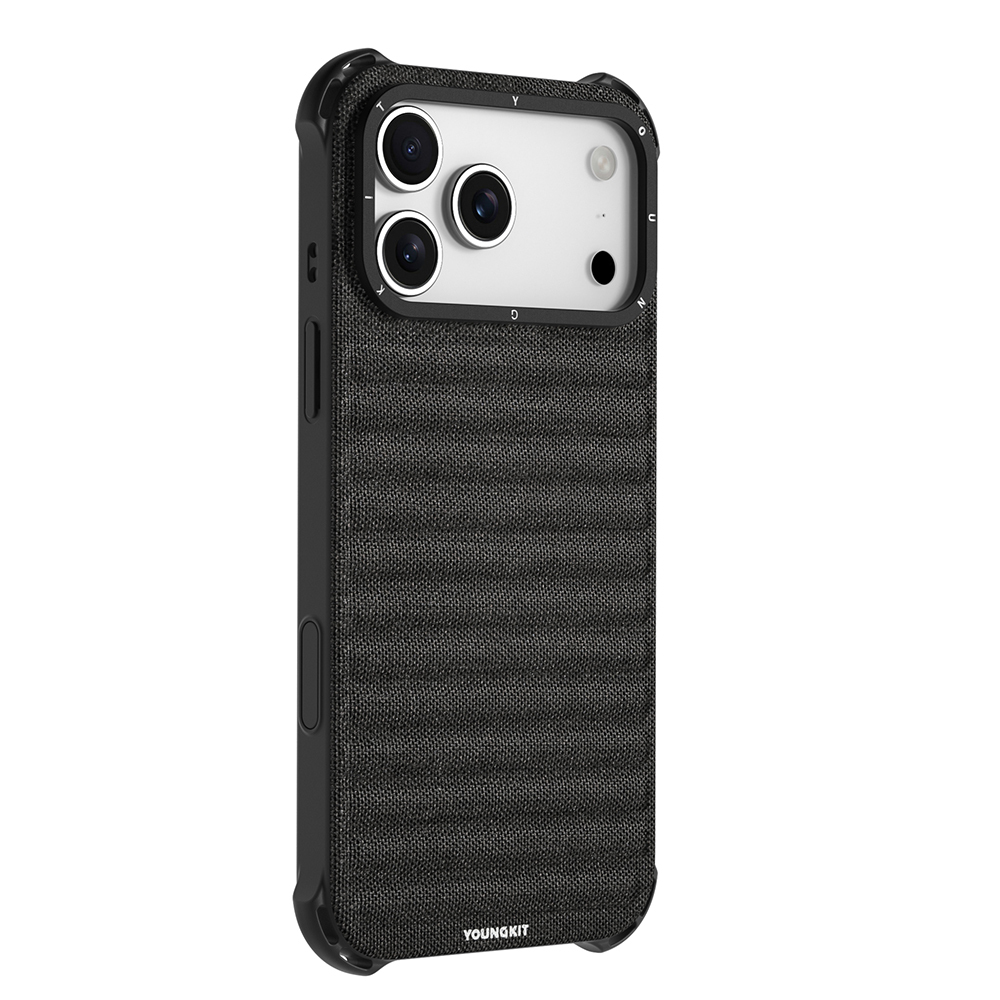 Apple iPhone 17 Pro Max Uyumlu Kılıf M-safe Şarj Özellikli Youngkit Canvas Serisi Kapak - 5