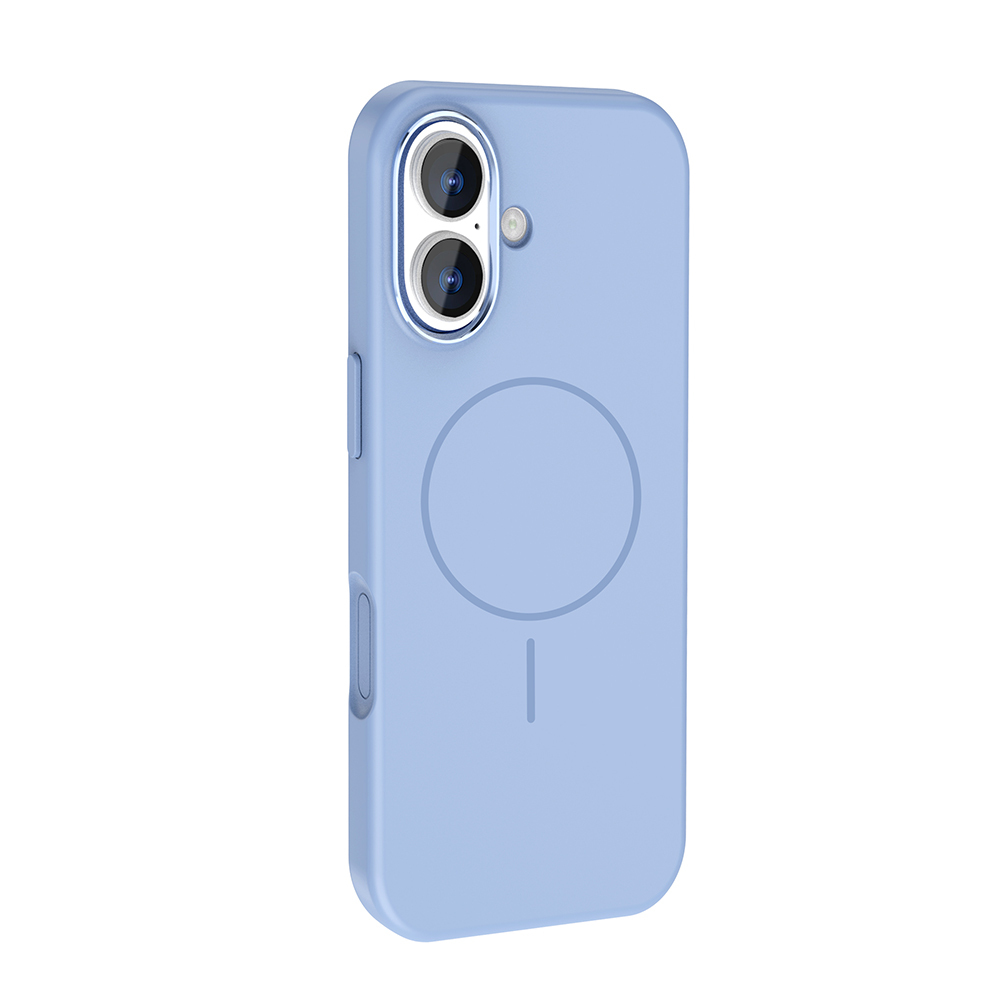 Apple iPhone 17 Uyumlu Kılıf M-Safe Şarj Özellikli Metal Kamera Çerçeveli Zore Edi Silikon Kapak - 1