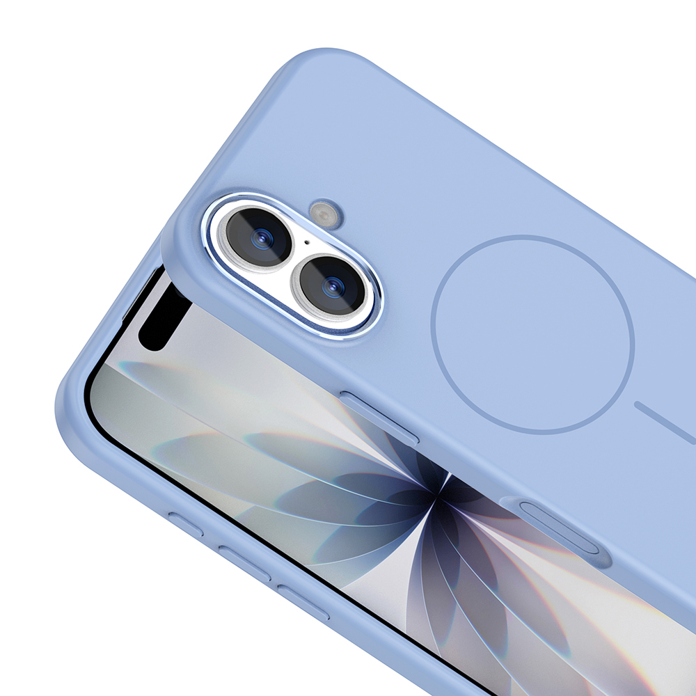 Apple iPhone 17 Uyumlu Kılıf M-Safe Şarj Özellikli Metal Kamera Çerçeveli Zore Edi Silikon Kapak - 6