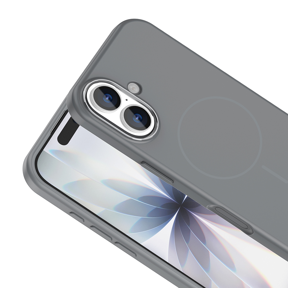 Apple iPhone 17 Uyumlu Kılıf M-Safe Şarj Özellikli Metal Kamera Çerçeveli Zore Edi Silikon Kapak - 11