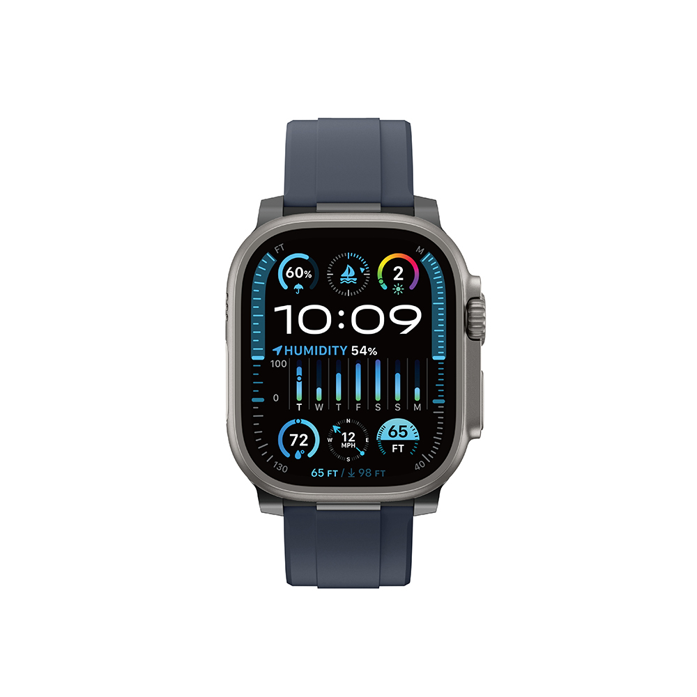 Apple Watch 10 46mm Uyumlu Amazingthing Titan Chrono Silikon Kordon - 3