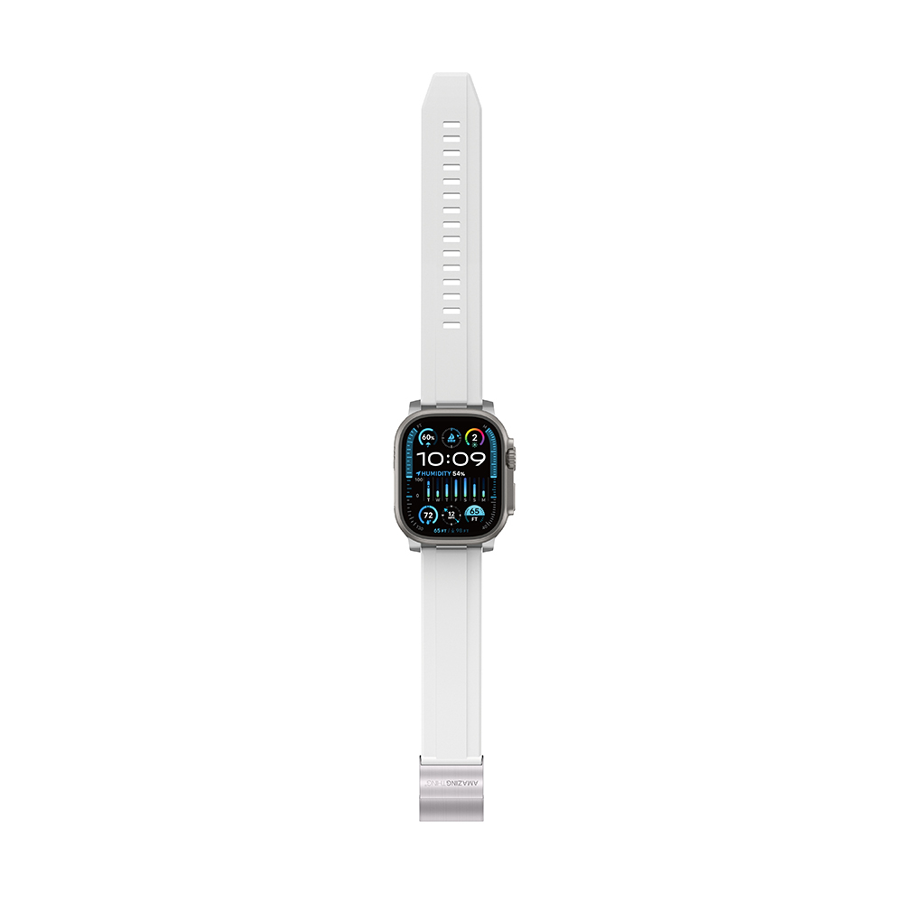 Apple Watch 10 46mm Uyumlu Amazingthing Titan Chrono Silikon Kordon - 11