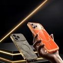 Apple iPhone 17 Pro Uyumlu Kılıf Zore M-safe Şarj Özellikli Şeffaf Kamera Kontrol Butonlu Lugano Kapak - 1