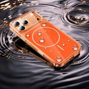 Apple iPhone 17 Pro Uyumlu Kılıf Zore M-safe Şarj Özellikli Şeffaf Kamera Kontrol Butonlu Lugano Kapak - 3