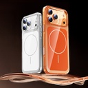 Apple iPhone 17 Pro Uyumlu Kılıf Zore M-safe Şarj Özellikli Şeffaf Kamera Kontrol Butonlu Lugano Kapak - 6