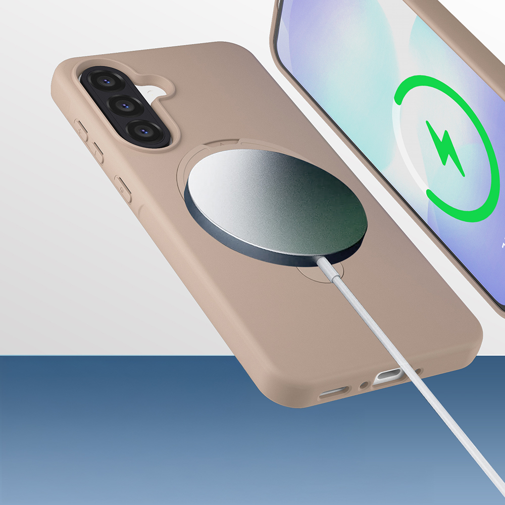 Samsung Galaxy A56 Uyumlu Kılıf M-safe Şarj Özellikli Standlı Zore Samara Kapak - 2
