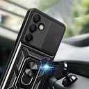 Samsung Galaxy S25 Uyumlu FE Kılıf Magnetik Standlı Kamera Korumalı Zore Sürgülü Vega Kapak - 3