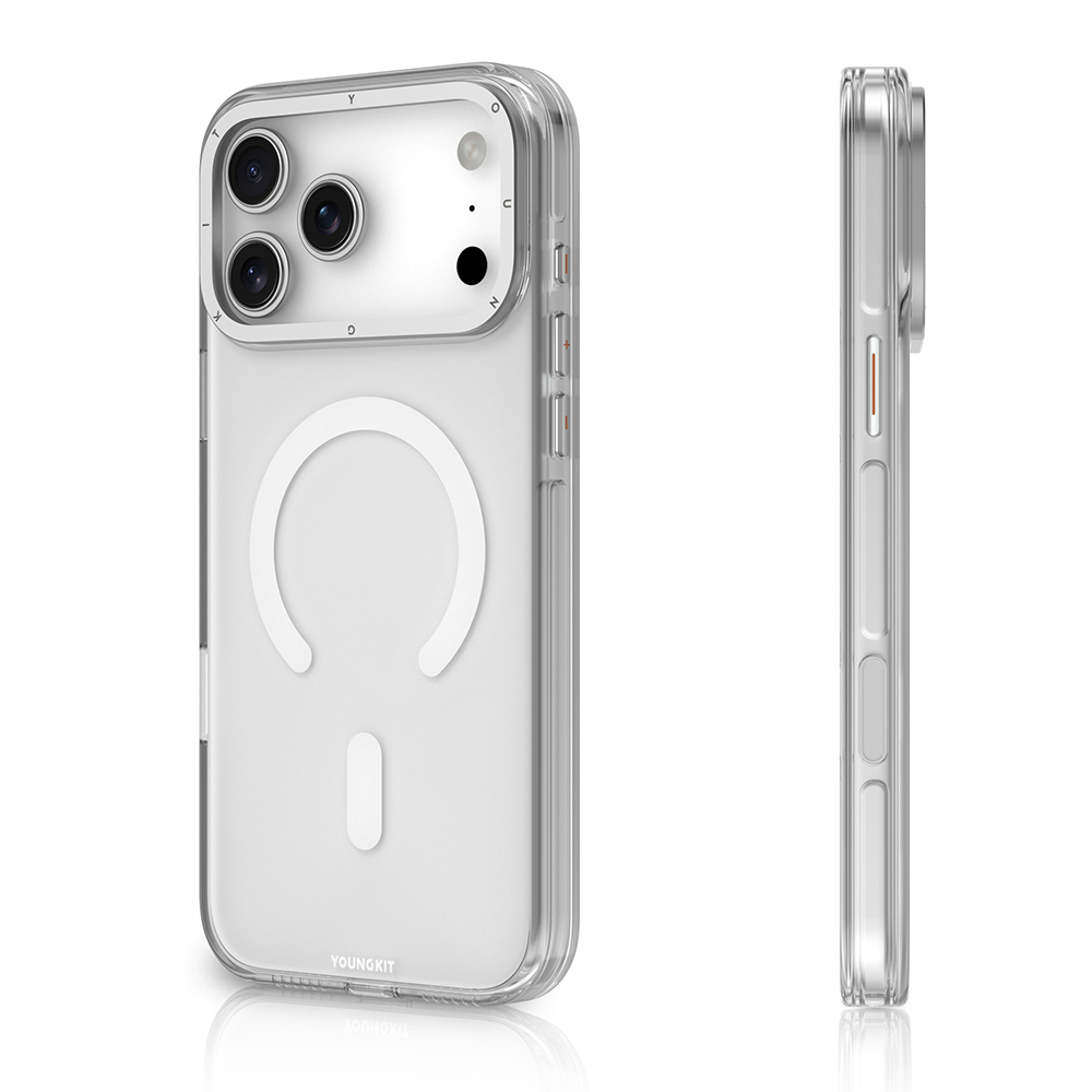 Apple iPhone 17 Pro Max Uyumlu Kılıf M-safe Şarj Özellikli Şeffaf Youngkit Crystal Shield Serisi Kapak - 2
