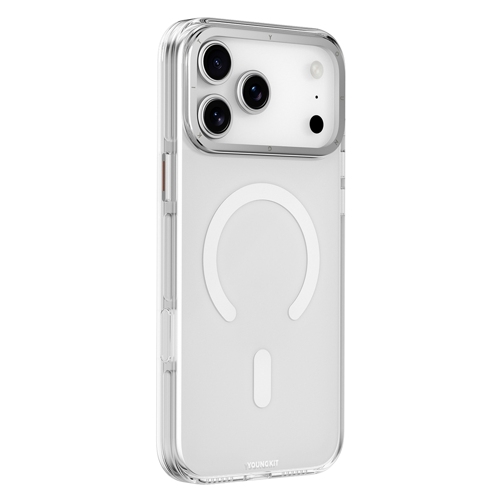 Apple iPhone 17 Pro Max Uyumlu Kılıf M-safe Şarj Özellikli Şeffaf Youngkit Crystal Shield Serisi Kapak - 3