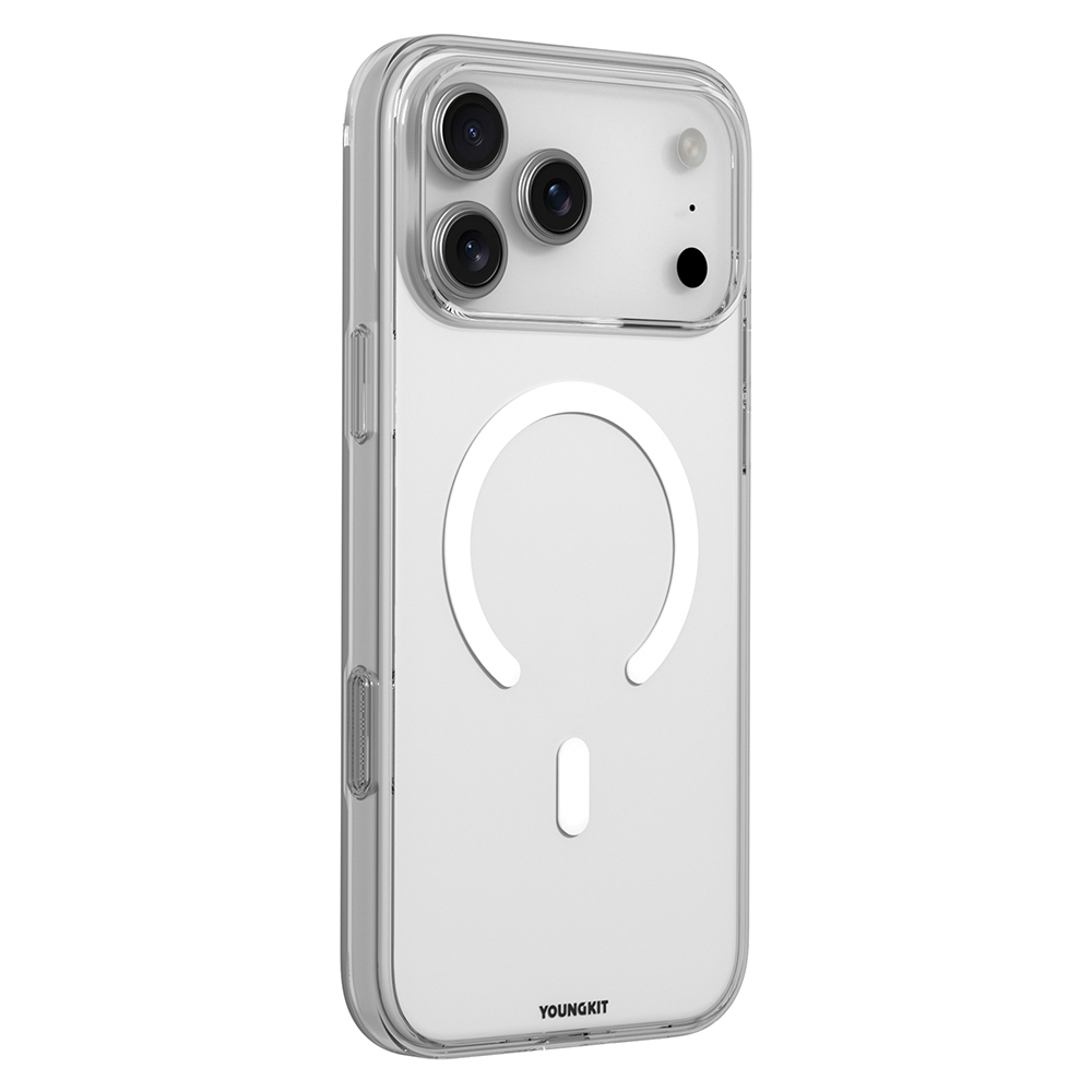 Apple iPhone 17 Pro Max Uyumlu Kılıf M-safe Şarj Özellikli Youngkit Clear Serisi Kapak - 4