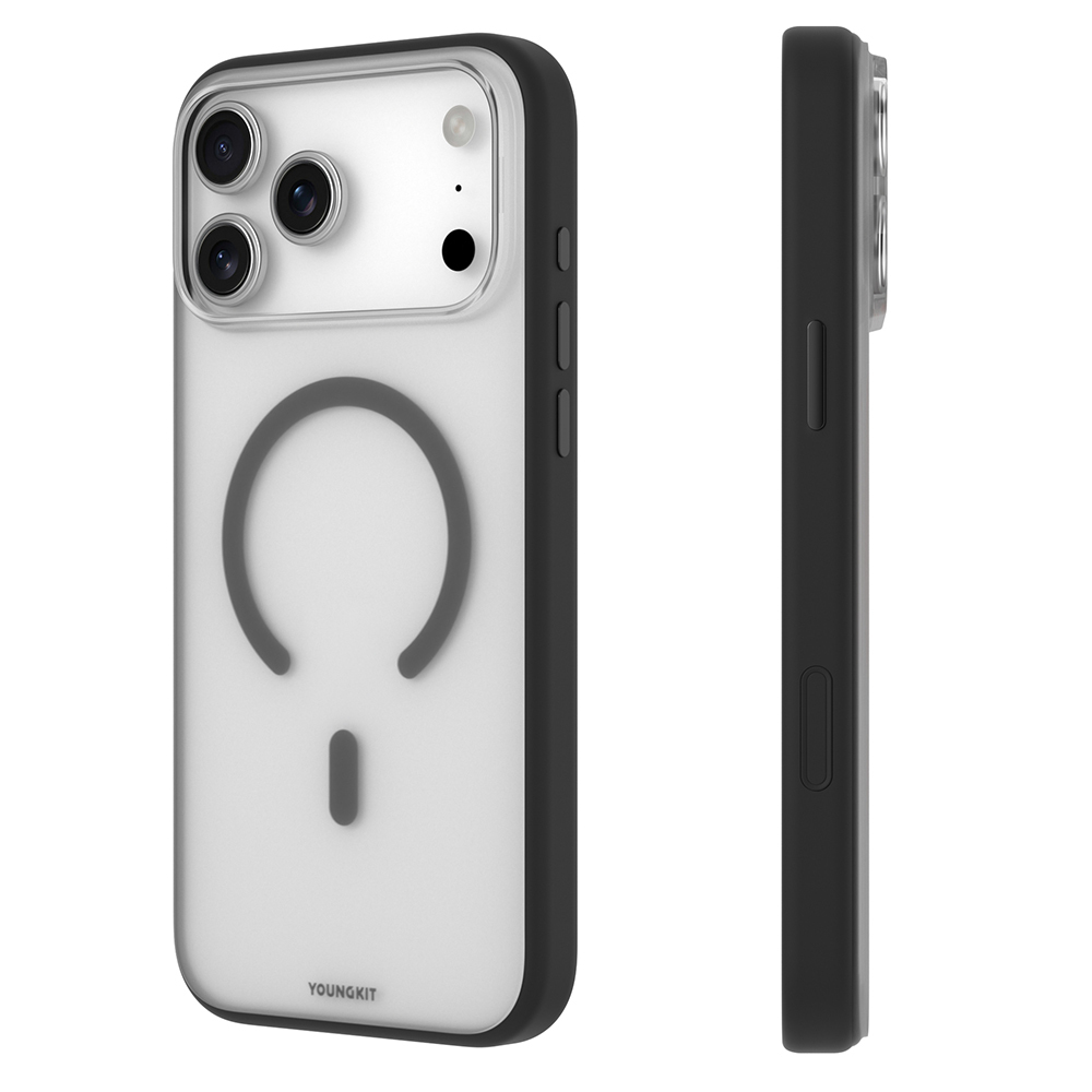Apple iPhone 17 Pro Max Uyumlu Kılıf M-safe Şarj Özellikli Youngkit Clear Serisi Kapak - 5