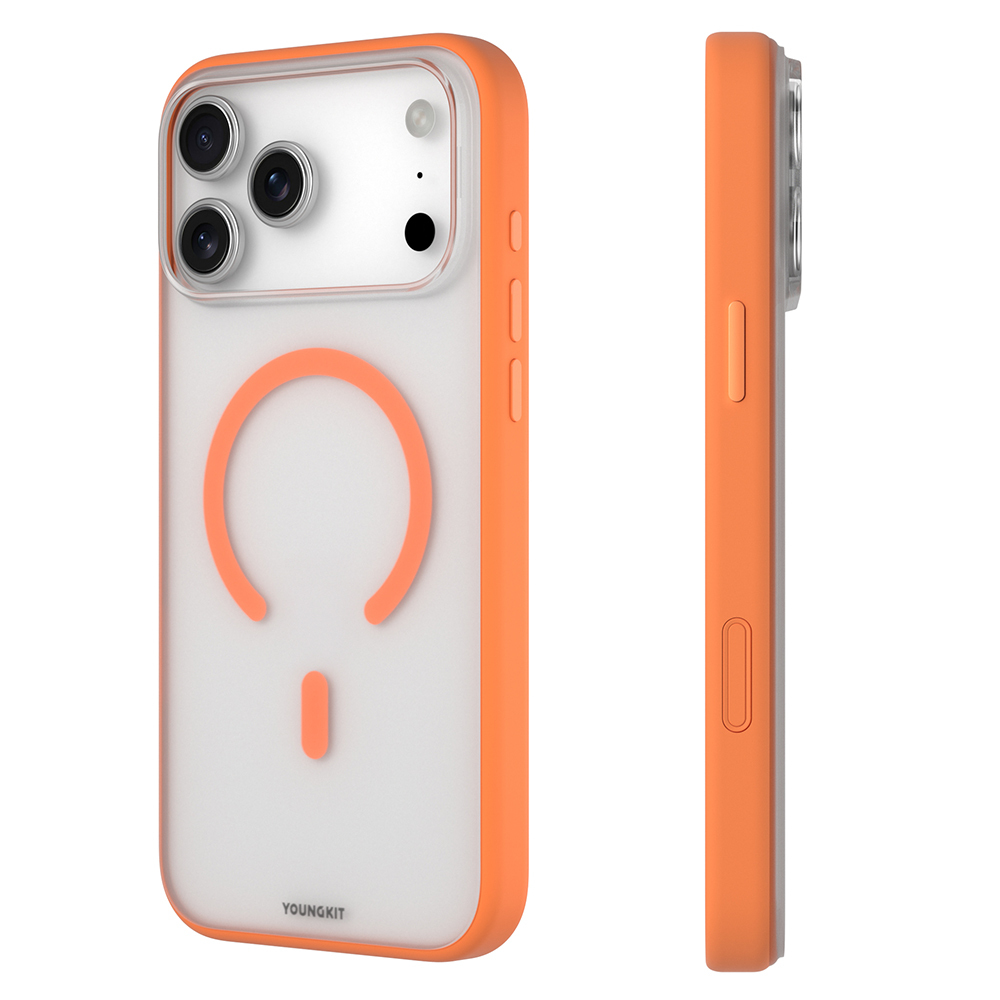 Apple iPhone 17 Pro Max Uyumlu Kılıf M-safe Şarj Özellikli Youngkit Clear Serisi Kapak - 6