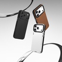 Apple iPhone 17 Pro Uyumlu Kılıf M-safe Şarj Özellikli Basit Mat Deri Desenli Youngkit Tech Fashion Serisi Kapak - 12