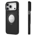 Apple iPhone 17 Pro Max Uyumlu Kılıf M-safe Şarj Özellikli 360 Derece Standlı Basit Mat Deri Desenli Youngkit Tech Leather Serisi Kapak - 5