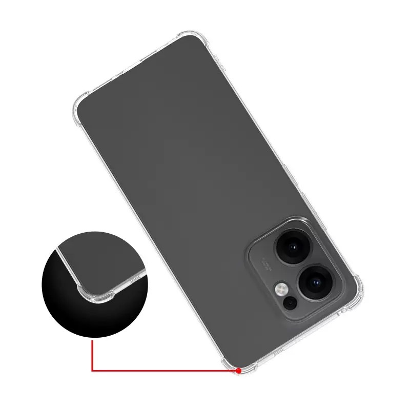 Oppo Reno Uyumlu 14F 5G Kılıf Zore 2mm Anti Shock Silikon - 2
