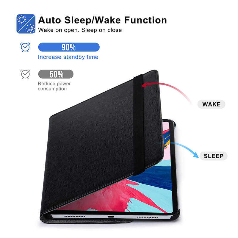 Apple iPad Pro 12.9 2018 (3.Nesil) Uyumlu Zore Dönebilen Standlı Kılıf - 3