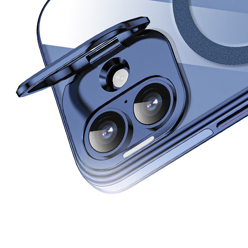 Apple iPhone 17 Uyumlu Kılıf M-safe Şarj Özellikli Wlons Standlı Efsane Kapak - 4