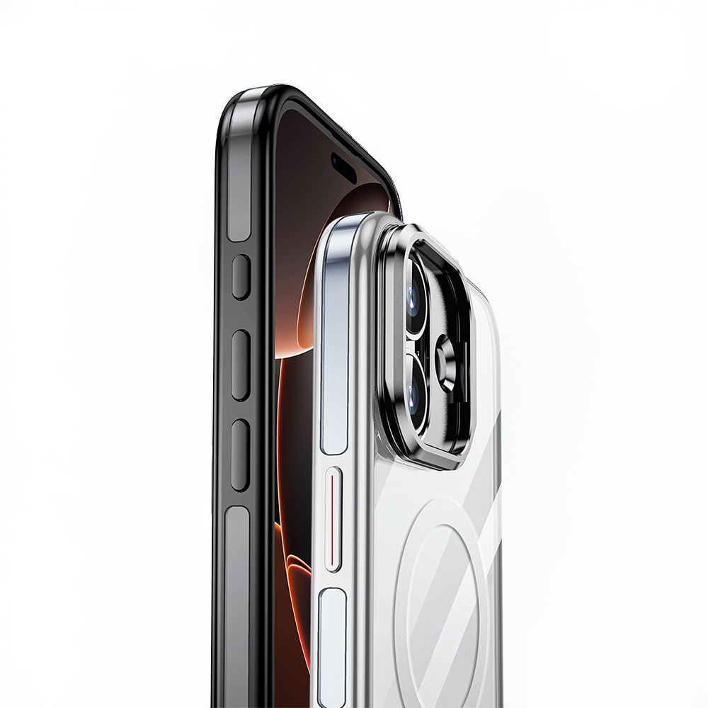 Apple iPhone 17 Uyumlu Kılıf M-safe Şarj Özellikli Wlons Standlı Efsane Kapak - 6