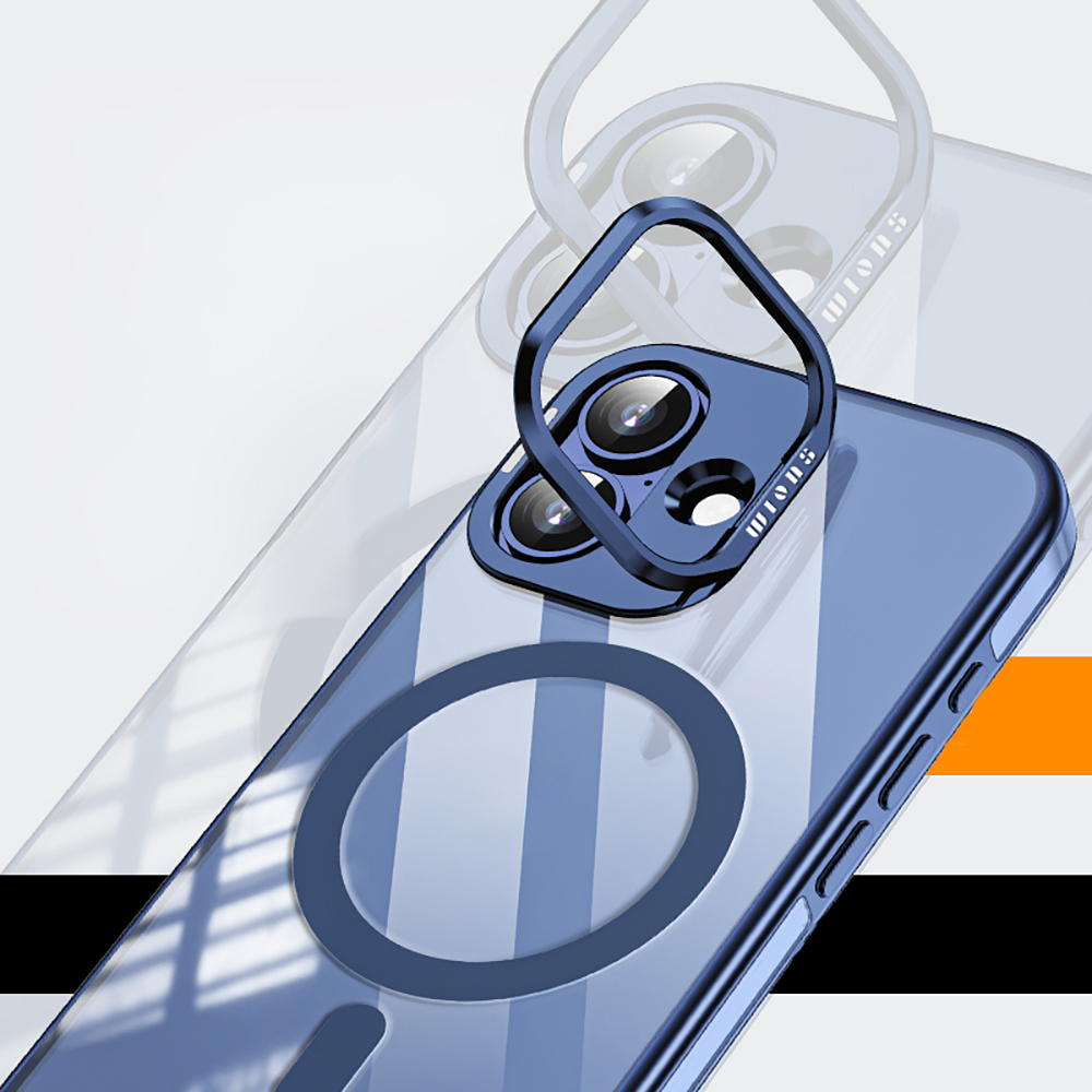 Apple iPhone 17 Uyumlu Kılıf M-safe Şarj Özellikli Wlons Standlı Efsane Kapak - 9