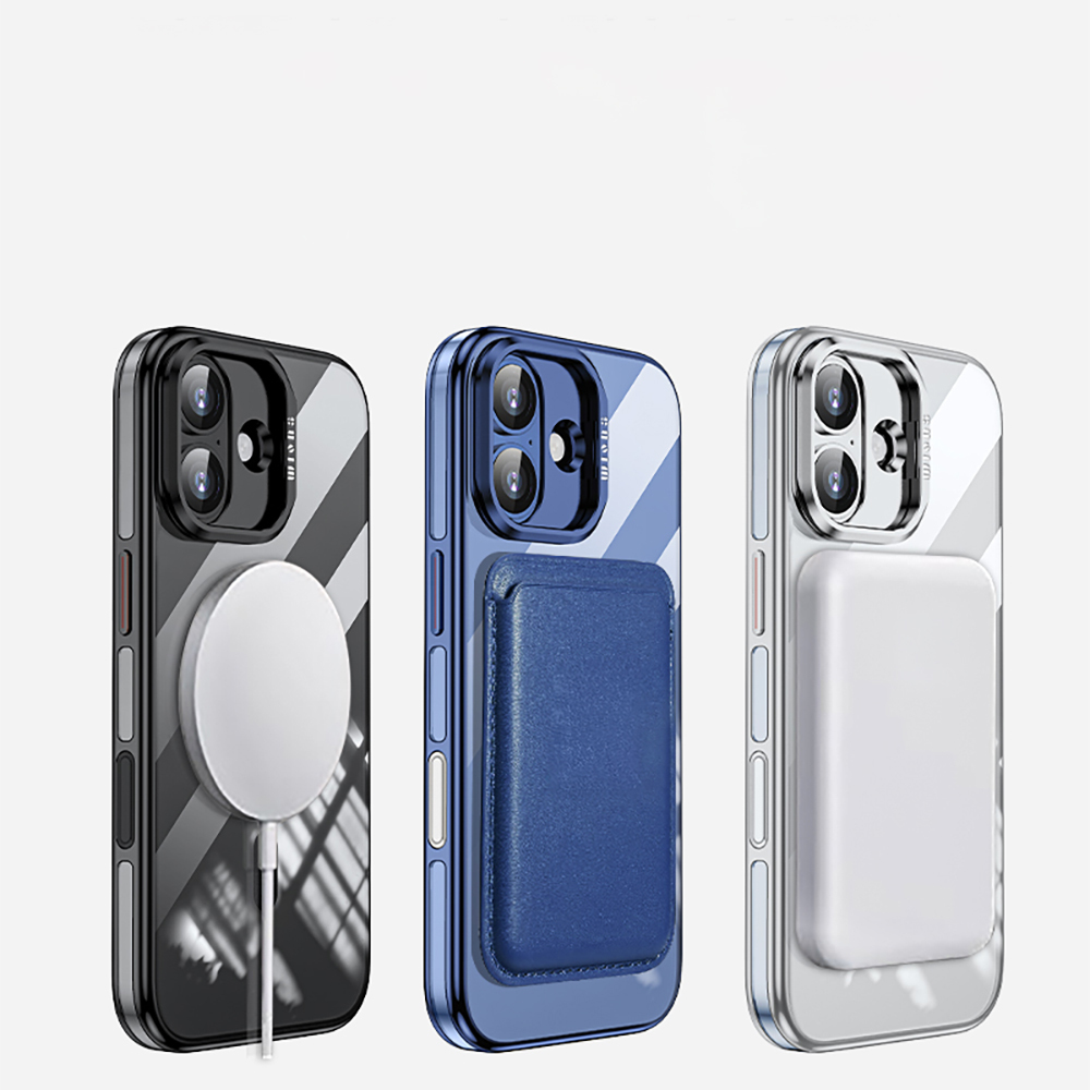 Apple iPhone 17 Uyumlu Kılıf M-safe Şarj Özellikli Wlons Standlı Efsane Kapak - 10