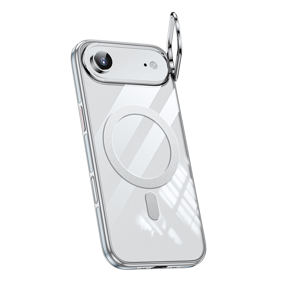 Apple iPhone 17 Air Uyumlu Kılıf M-safe Şarj Özellikli Wlons Standlı Efsane Kapak - 4