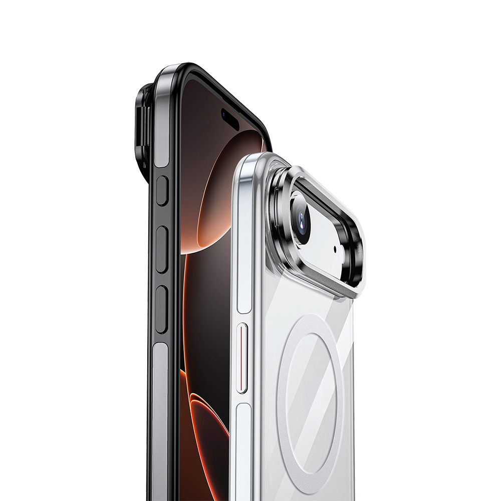 Apple iPhone 17 Air Uyumlu Kılıf M-safe Şarj Özellikli Wlons Standlı Efsane Kapak - 5