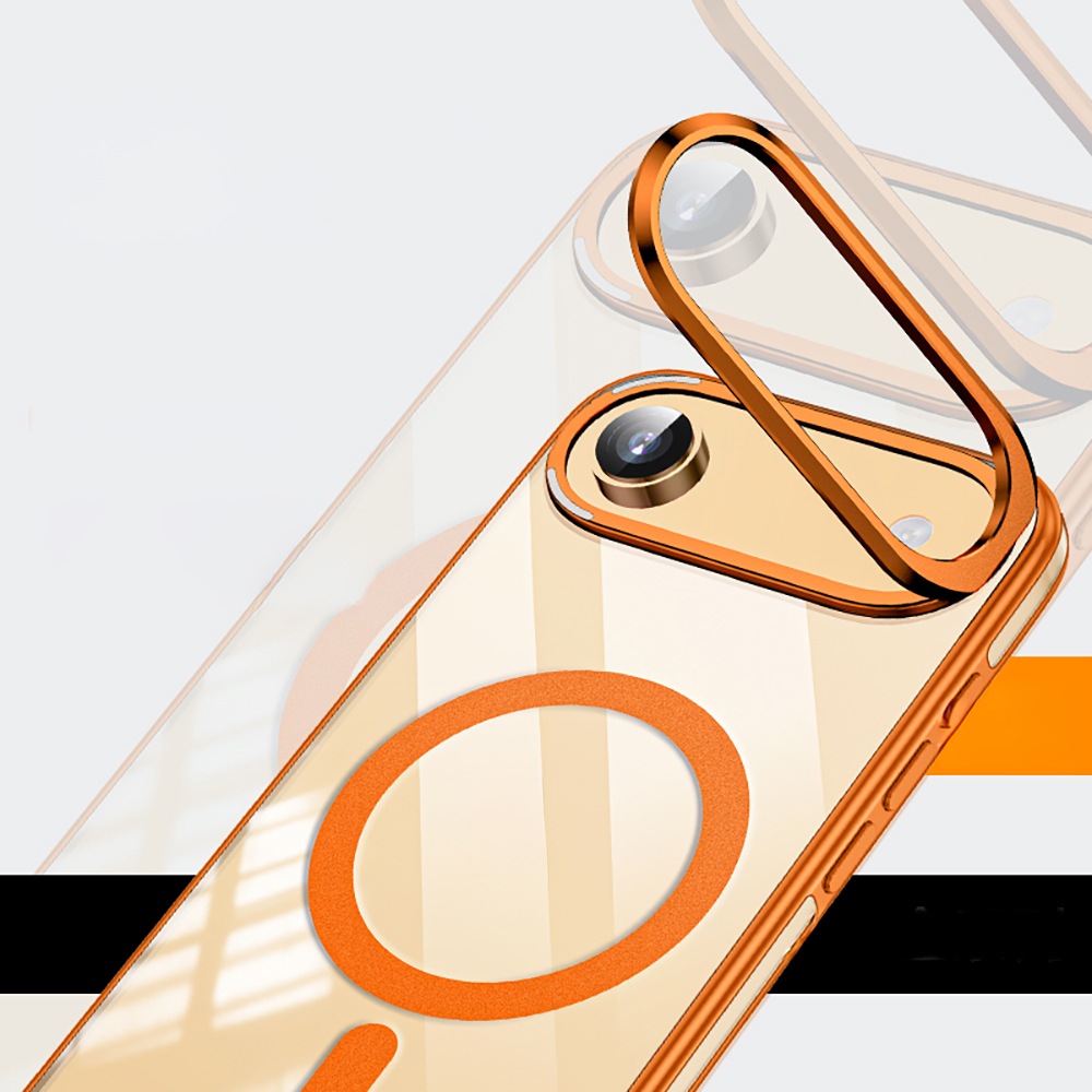 Apple iPhone 17 Air Uyumlu Kılıf M-safe Şarj Özellikli Wlons Standlı Efsane Kapak - 6