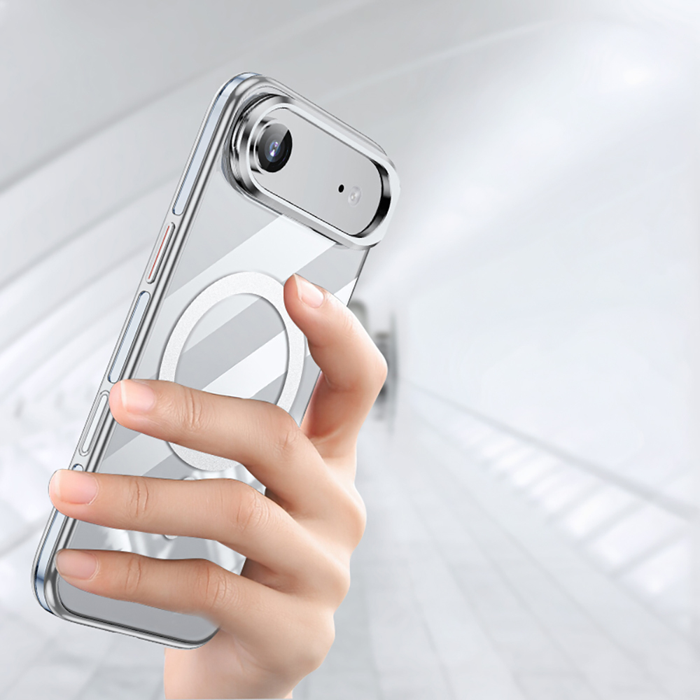 Apple iPhone 17 Air Uyumlu Kılıf M-safe Şarj Özellikli Wlons Standlı Efsane Kapak - 7