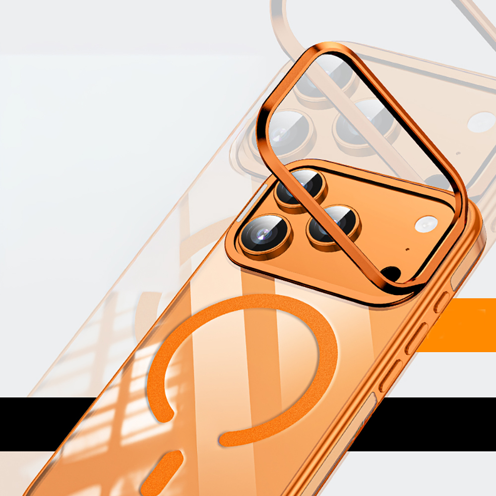 Apple iPhone 17 Pro Max Uyumlu Kılıf M-safe Şarj Özellikli Wlons Standlı Efsane Kapak - 6