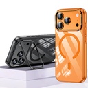 Apple iPhone 17 Pro Uyumlu Kılıf M-safe Şarj Özellikli Wlons Standlı Efsane Kapak - 12