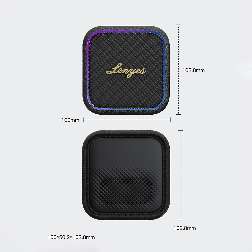 Lenyes S890 Su Geçirmez Özellikli RGB Işıklı Askılı Mini OTG-TWS Bluetooth Hoparlör v5.3 - 6