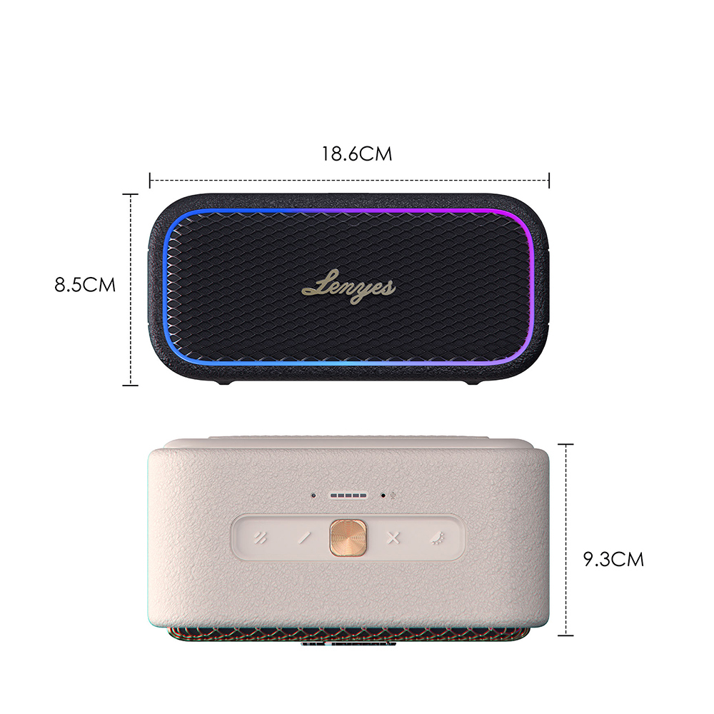 Lenyes S891 RGB Işıklı Taşınabilir Su Geçirmez OTG-TWS Bluetooth Hoparlör v5.3 80W - 4