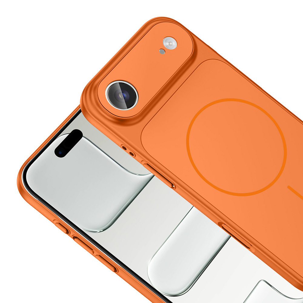 Apple iPhone 17 Air Uyumlu Kılıf Zore M-Safe Şarj Özellikli Kamera Korumalı Formen Kapak - 12
