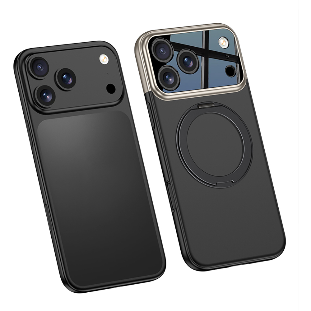 Apple iPhone 17 Pro Uyumlu Kılıf M-safe Şarj Özellikli 360 Derece Standlı Çift Parçalı Zore Torino Kapak - 5