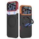Apple iPhone 17 Pro Uyumlu Kılıf M-safe Şarj Özellikli 360 Derece Standlı Çift Parçalı Zore Torino Kapak - 9