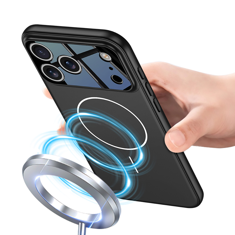 Apple iPhone 17 Pro Uyumlu Kılıf M-safe Şarj Özellikli Çift Parçalı Zore Napoli Kapak - 1