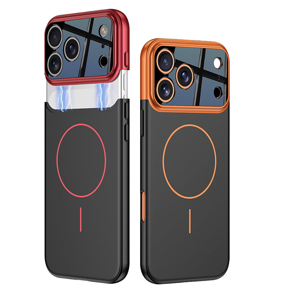 Apple iPhone 17 Pro Uyumlu Kılıf M-safe Şarj Özellikli Çift Parçalı Zore Napoli Kapak - 7