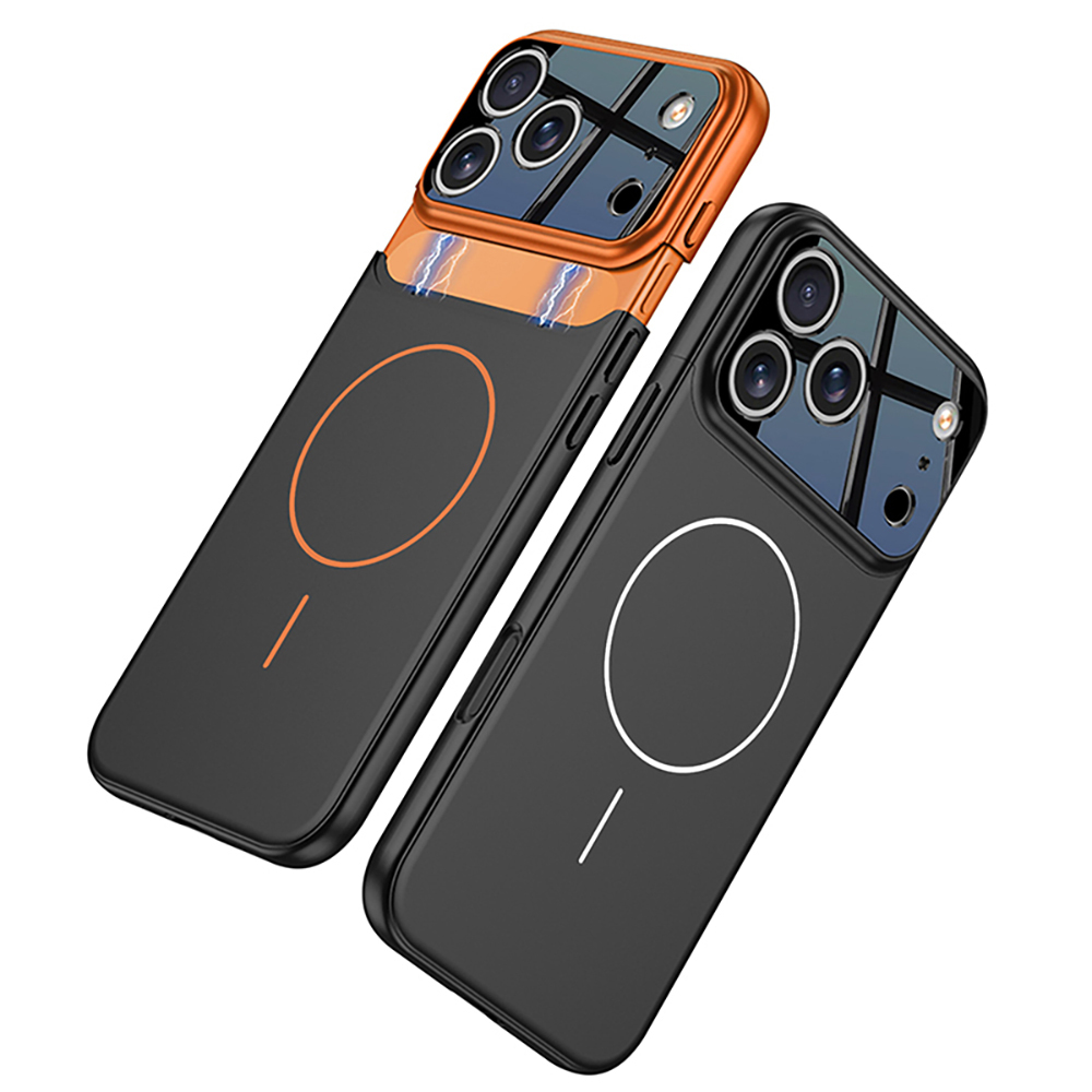Apple iPhone 17 Pro Uyumlu Kılıf M-safe Şarj Özellikli Çift Parçalı Zore Napoli Kapak - 9