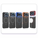 Apple iPhone 17 Pro Uyumlu Kılıf M-safe Şarj Özellikli Çift Parçalı Zore Napoli Kapak - 12