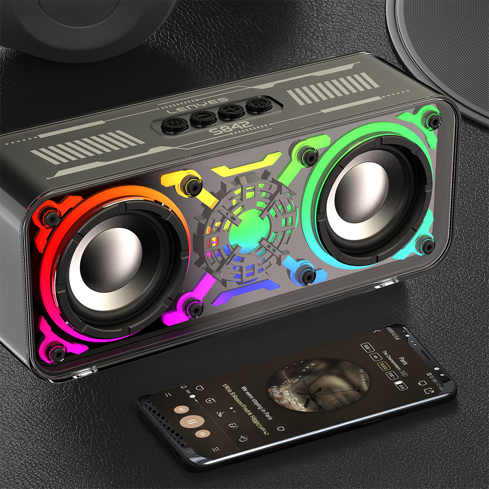 Lenyes S842 RGB Led Işıklı TWS Bluetooth Hoparlör v5.3 18W - 1