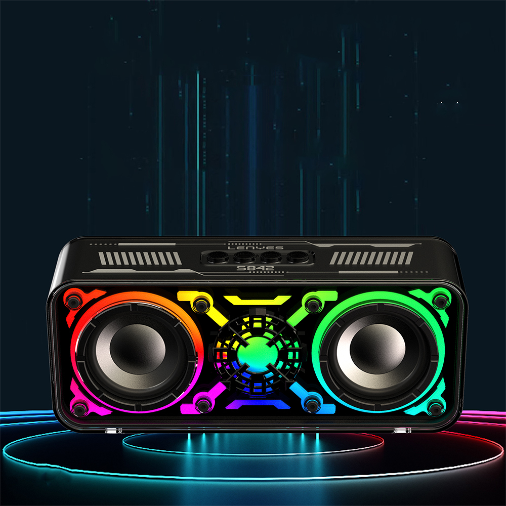 Lenyes S842 RGB Led Işıklı TWS Bluetooth Hoparlör v5.3 18W - 3