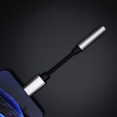 Lenyes AX105 Type-C to 3.5mm Aux Çevirici Örgülü Ses Adaptörü - 3