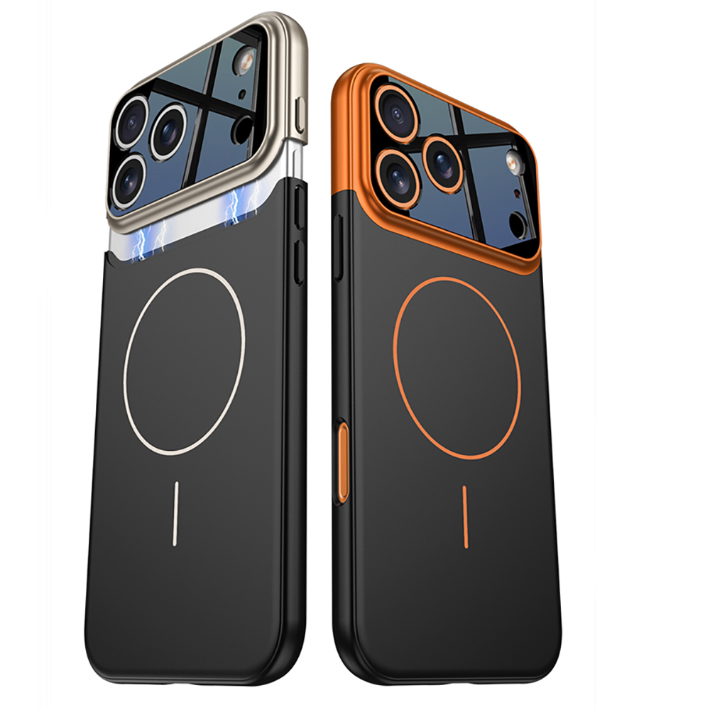 Apple iPhone 17 Pro Max Uyumlu Kılıf M-safe Şarj Özellikli Çift Parçalı Zore Napoli Kapak - 5