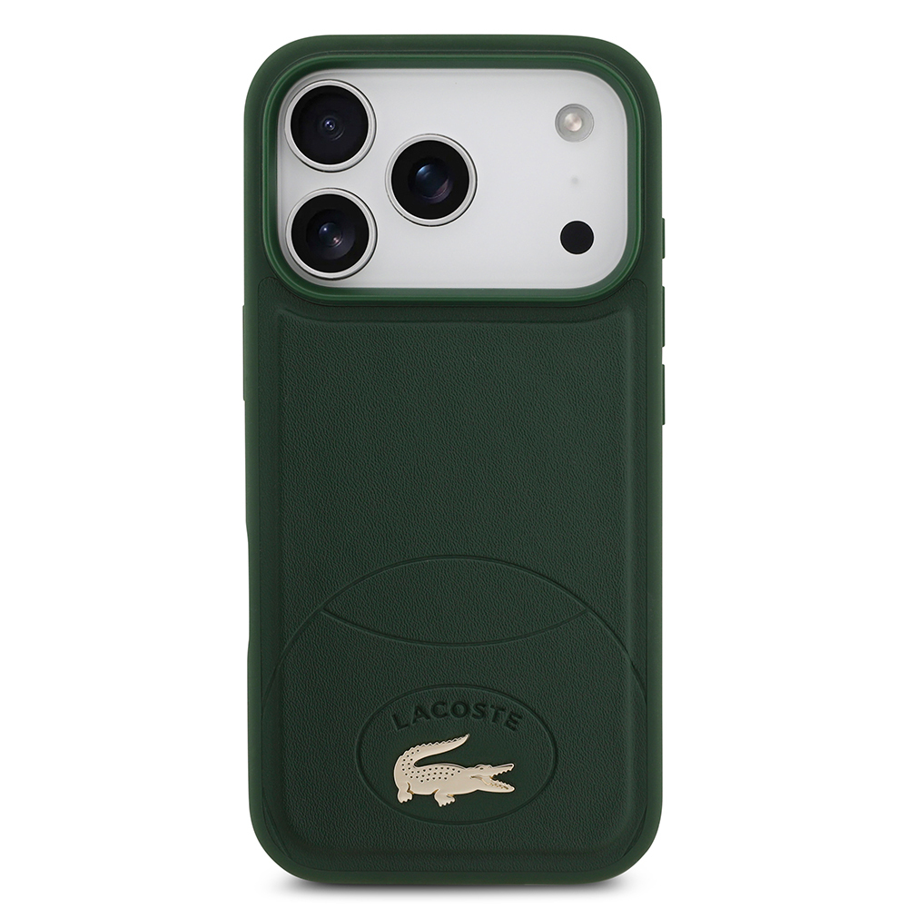 Apple iPhone 17 Pro Uyumlu Kılıf Lacoste Orjinal Lisanslı M-safe Şarj Özellikli PU Deri Tasarımlı Metal Logolu Kapak - 8