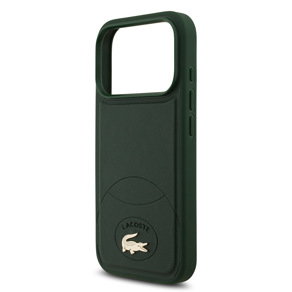 Apple iPhone 17 Pro Uyumlu Kılıf Lacoste Orjinal Lisanslı M-safe Şarj Özellikli PU Deri Tasarımlı Metal Logolu Kapak - 11