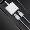 Lenyes AX92 Lightning to Lightning 2in1 Şarj ve Kulaklık Dönüştürücü Adaptör - 4