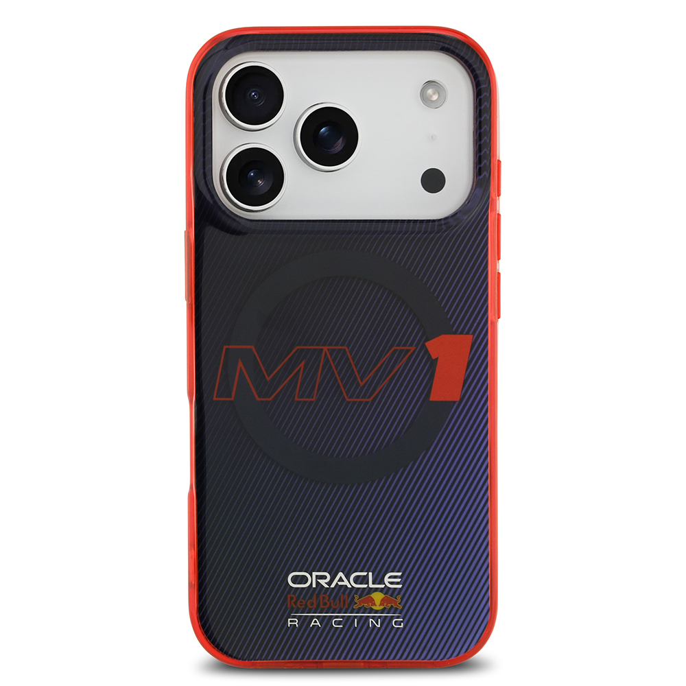 Apple iPhone 17 Pro Uyumlu Kılıf Redbull Orjinal Lisanslı M-safe Şarj Özellikli Çift Katmanlı Çizgi Desenli Sert PC MV Kapak - 2