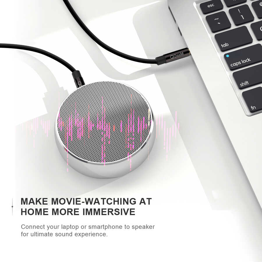 Qgeem QG-AU04 3.5mm Aux Audio Kablo 1M - 1